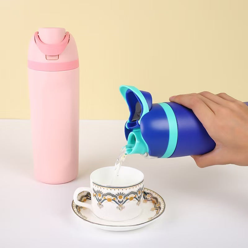 Insulated Stainless Steel Water Bottle with Straw