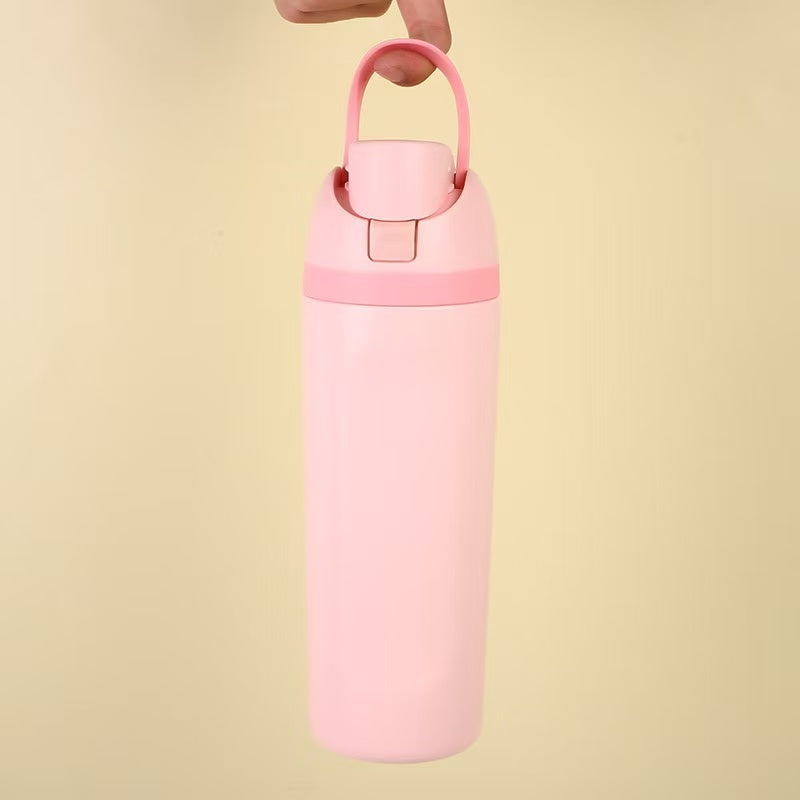 Insulated Stainless Steel Water Bottle with Straw